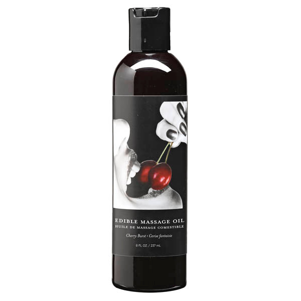 Edible Massage Oil Cherry Burst Flavoured 237ml Bottle > Essentials > Massage Oil Main image