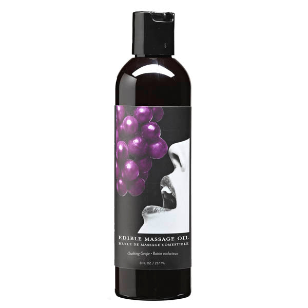 Edible Massage Oil Gushing Grape Flavored 237ml Bottle > Essentials > Massage Oil Main image