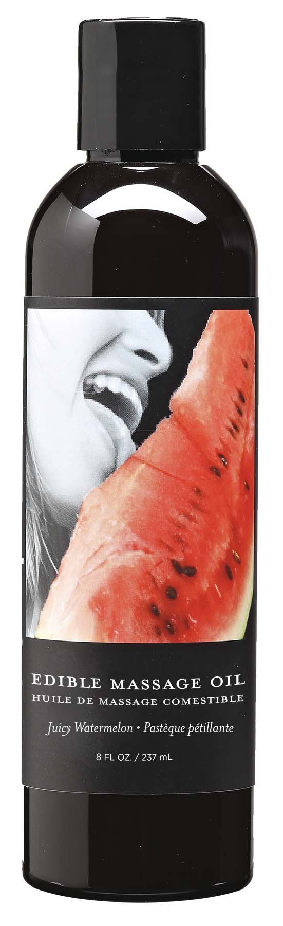 Edible Massage Oil Juicy Watermelon Flavored 237ml Bottle Secondary image