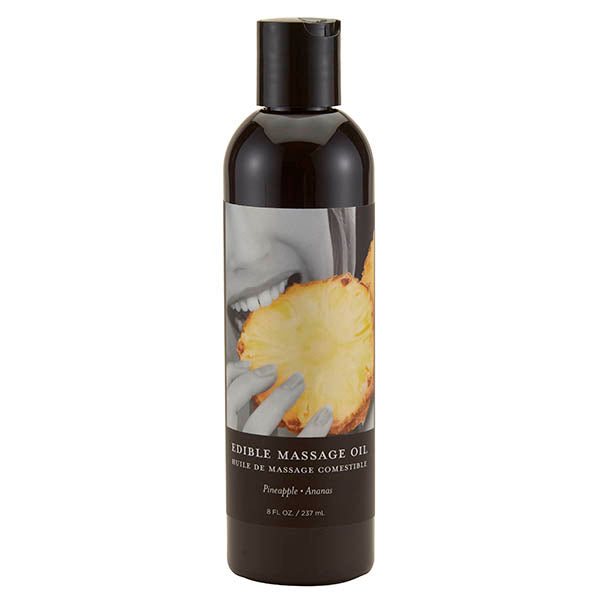 Edible Massage Oil Pineapple Flavoured 237 ml Bottle Massage Oil