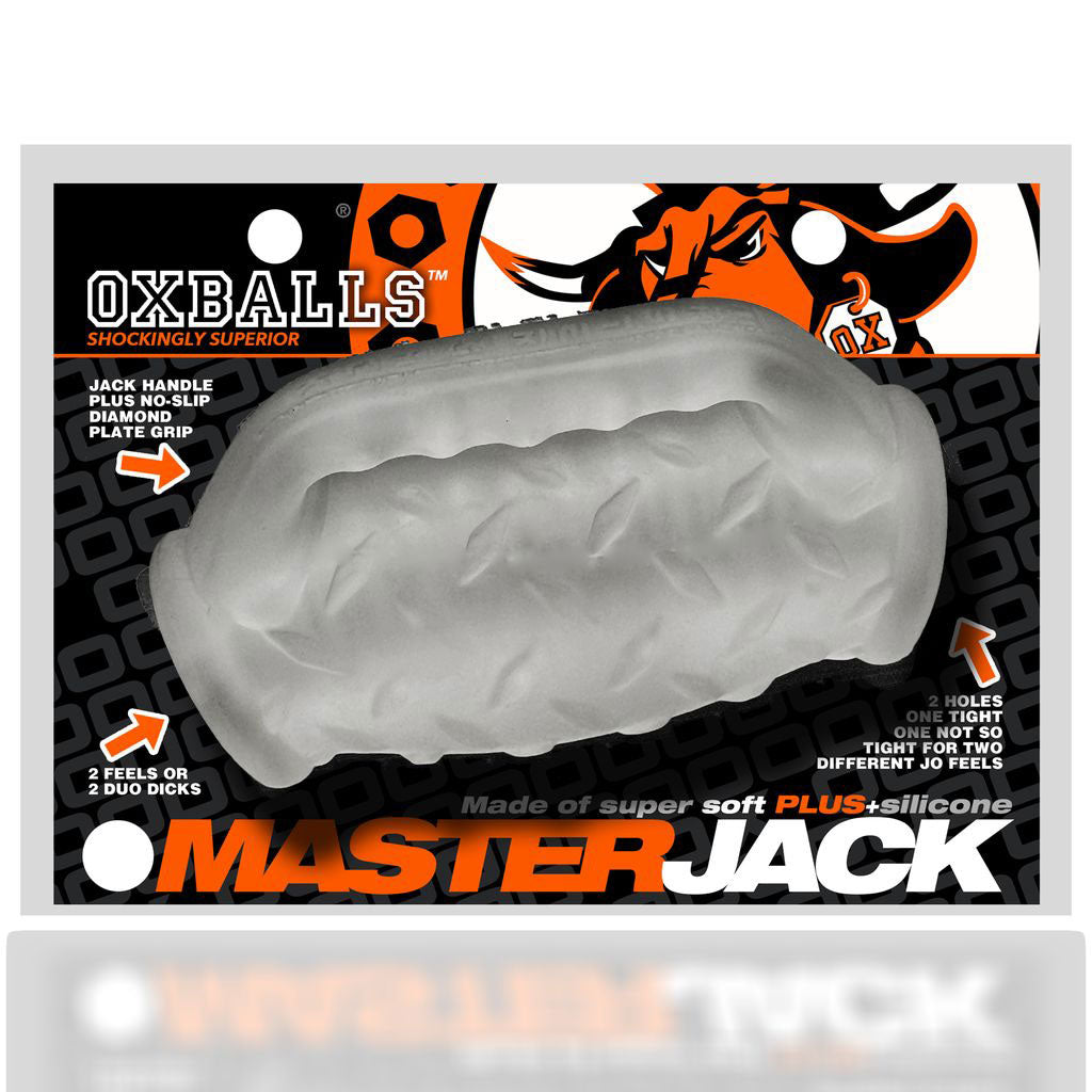 Masterjack Double Penetration Clear Ice - Double Ended Stroker > Sex Toys For Men > Masturbators > Manual