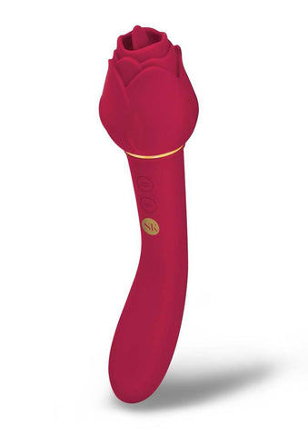 Secret Kisses Rosegasm Lingo 20.3cm Dual-ended Stimulator Rose Stimulators
