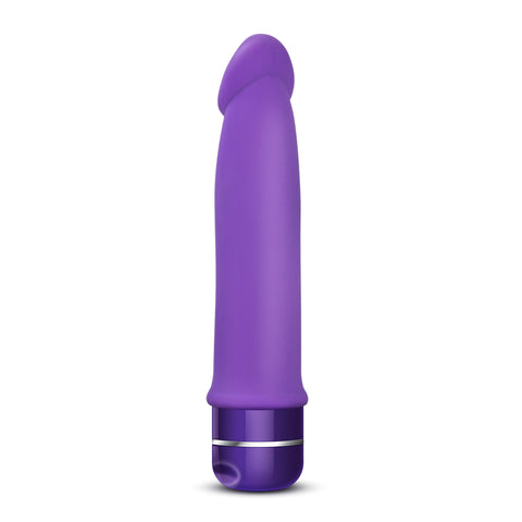 Luxe Purity Purple 7.5 Inch Silicone Vibrator Purple Vibrators