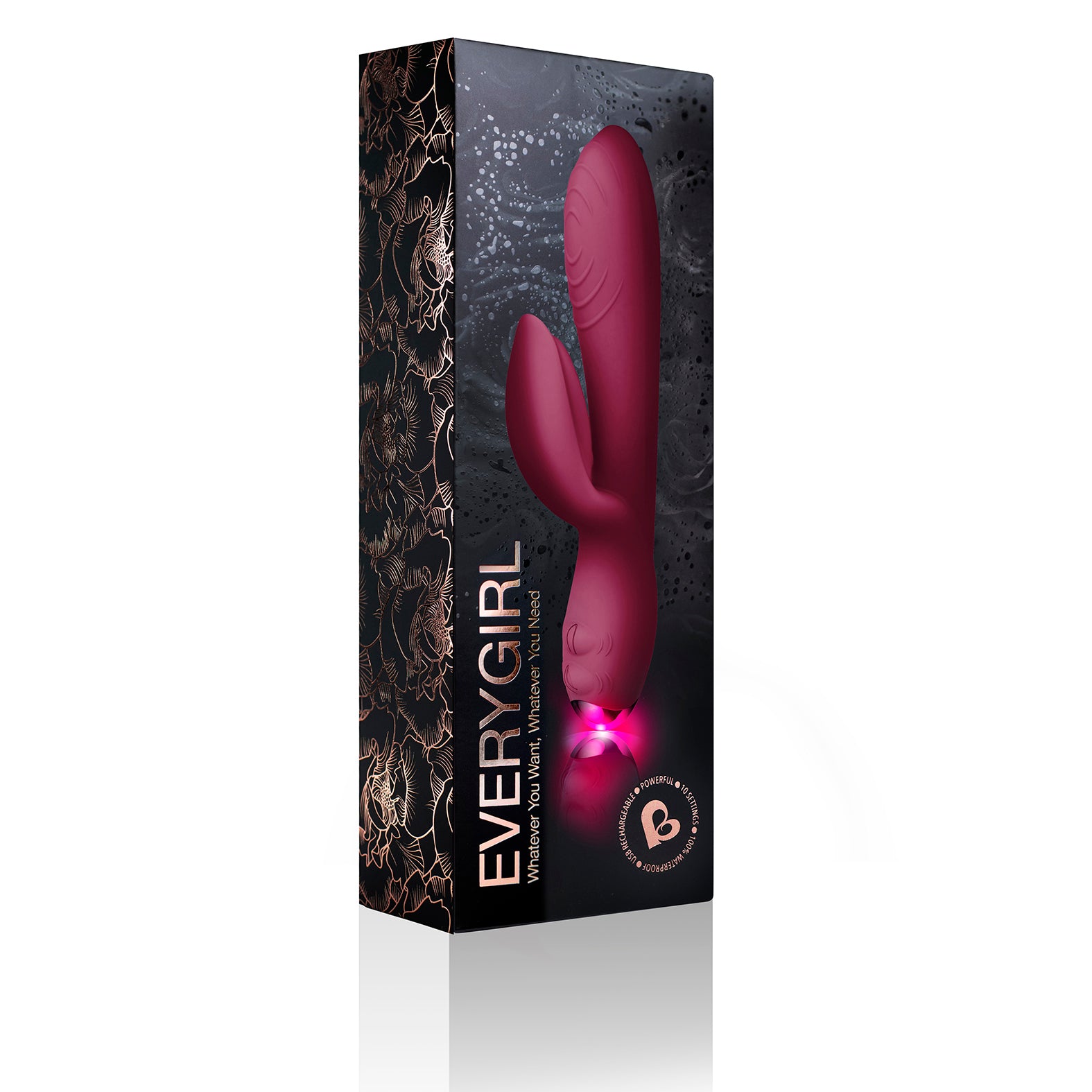 Every Girl Rabbit Vibrator Burgundy Secondary image