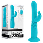 Evolved BUNNY HOP Teal 25.1 cm Thrusting Rabbit Vibrator > Vibrators > Ladies > Rabbit