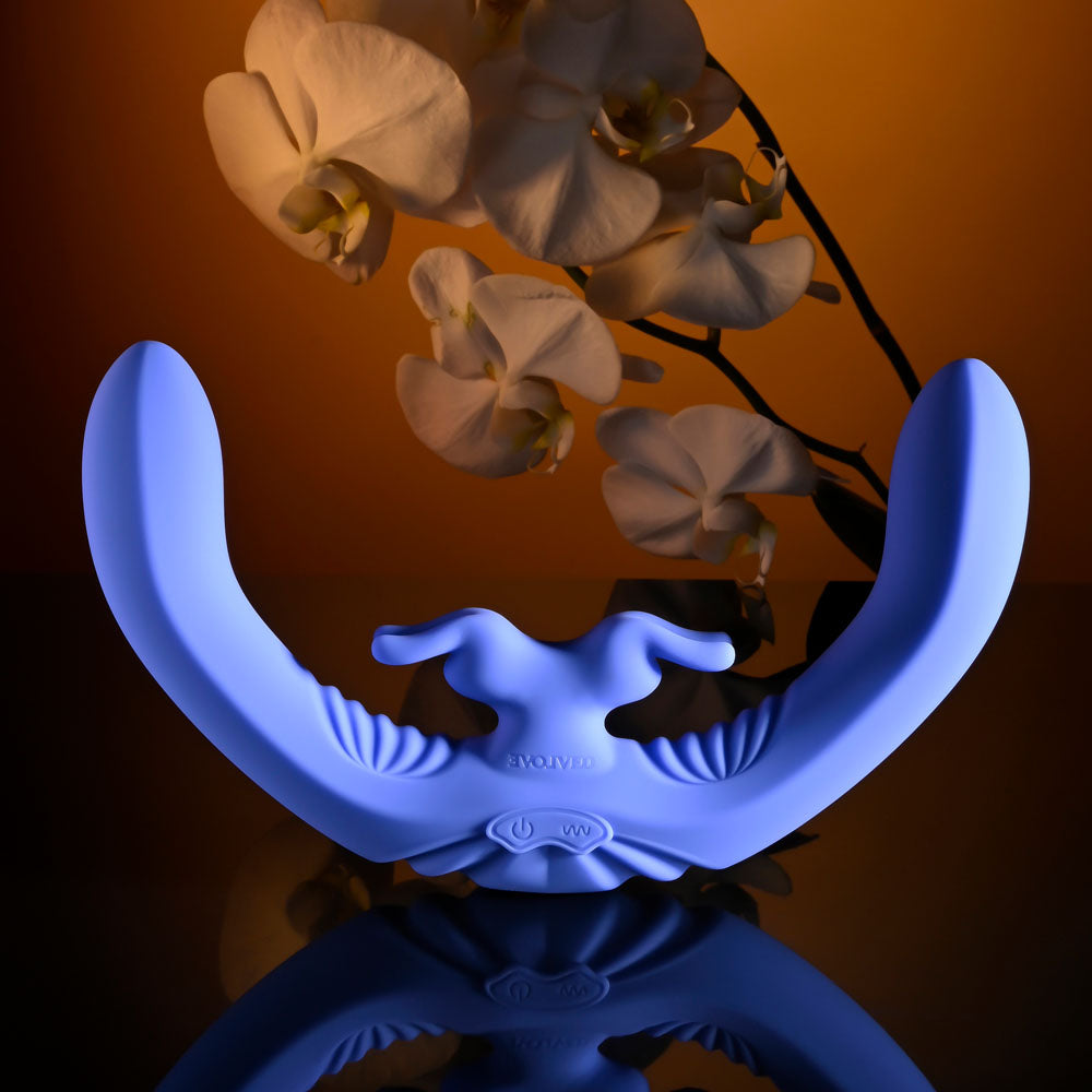 Evolved Lovebirds Double-Ended Rabbit Vibrator with Remote VIBRATORS