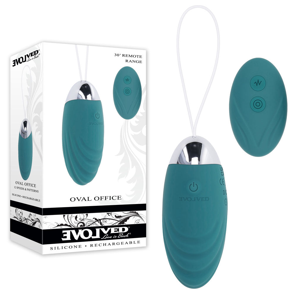 Evolved Oval Office 8.5 Centimeter Wireless Egg with Remote Control > Sex Toys For Ladies > Vibrating Eggs Main image
