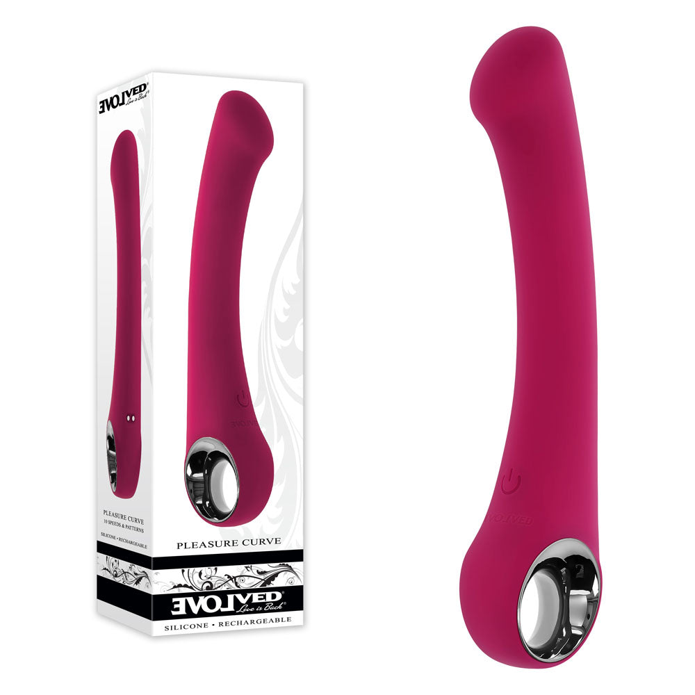 Evolved PLEASURE CURVE Multi-Speed G-Spot Vibe 19cm > Sex Toys For Ladies > G-Spot Vibrators Main image