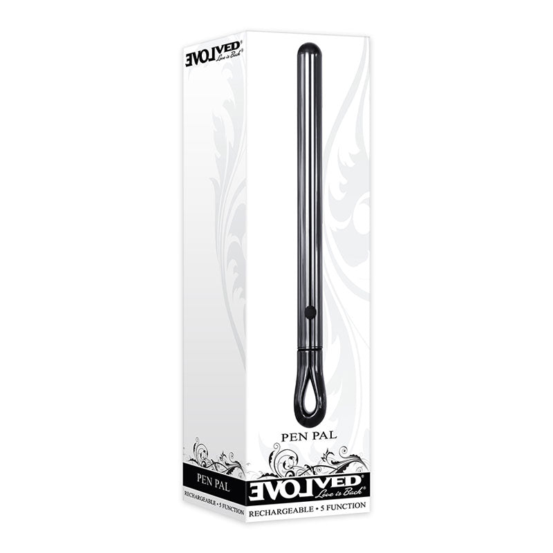 Evolved Pen Pal Metallic 11.3 cm USB Vibrator Vibrators - G Spot