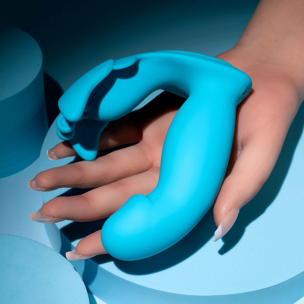 Evolved SPREAD YOUR WINGS Blue Butterfly Vibrator 12.6cm Secondary image