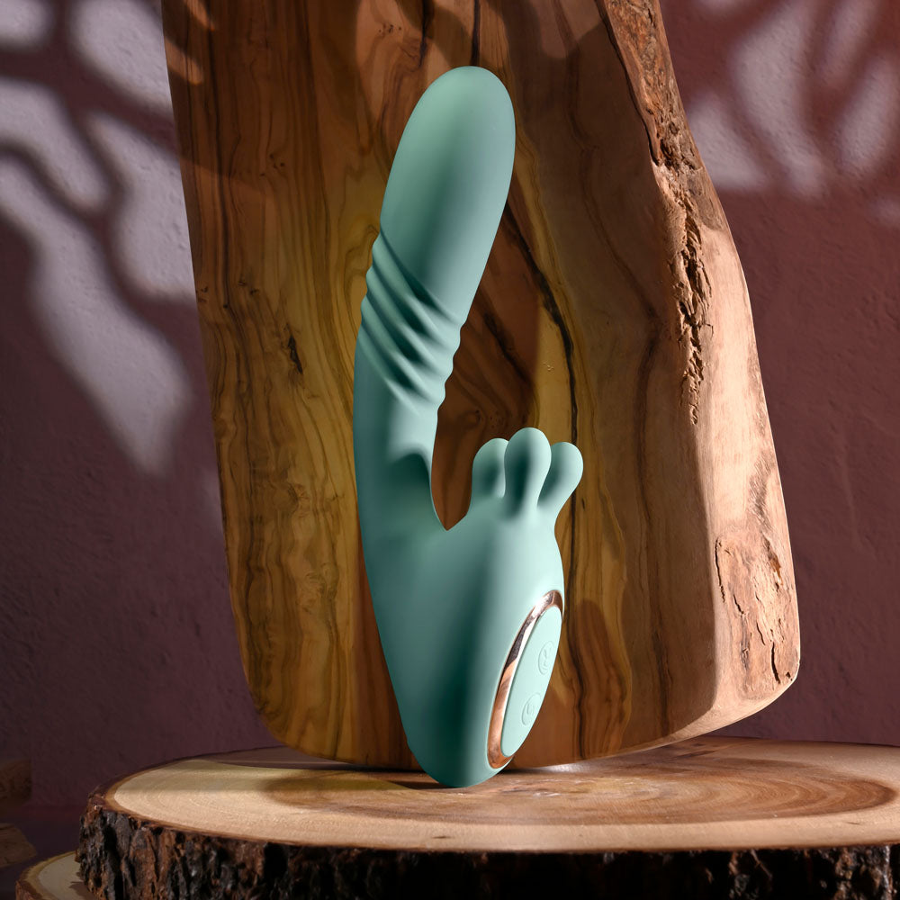 Evolved Thrust Into Ecstasy 21 cm USB Rechargeable Vibrator DONGS Thrusting
