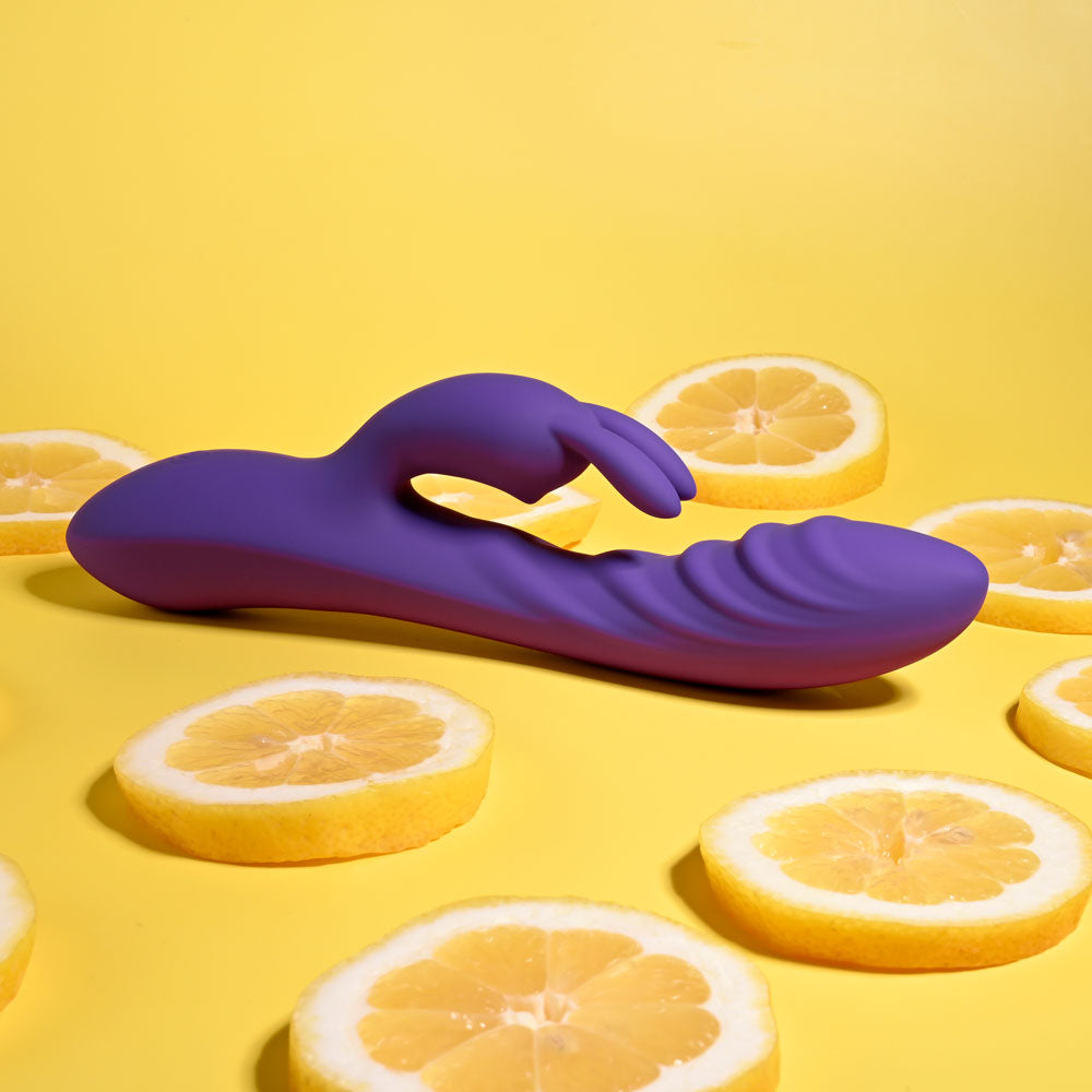 Evolved Wavy Rabbit Vibrator 20.6cm Silicone > Vibrators > Ladies > Rabbit
