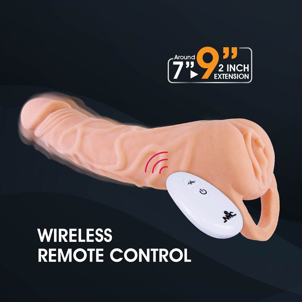 Extendor Plus Two Inch Vibrating Penis Extender and Stroker Strokers - Manual