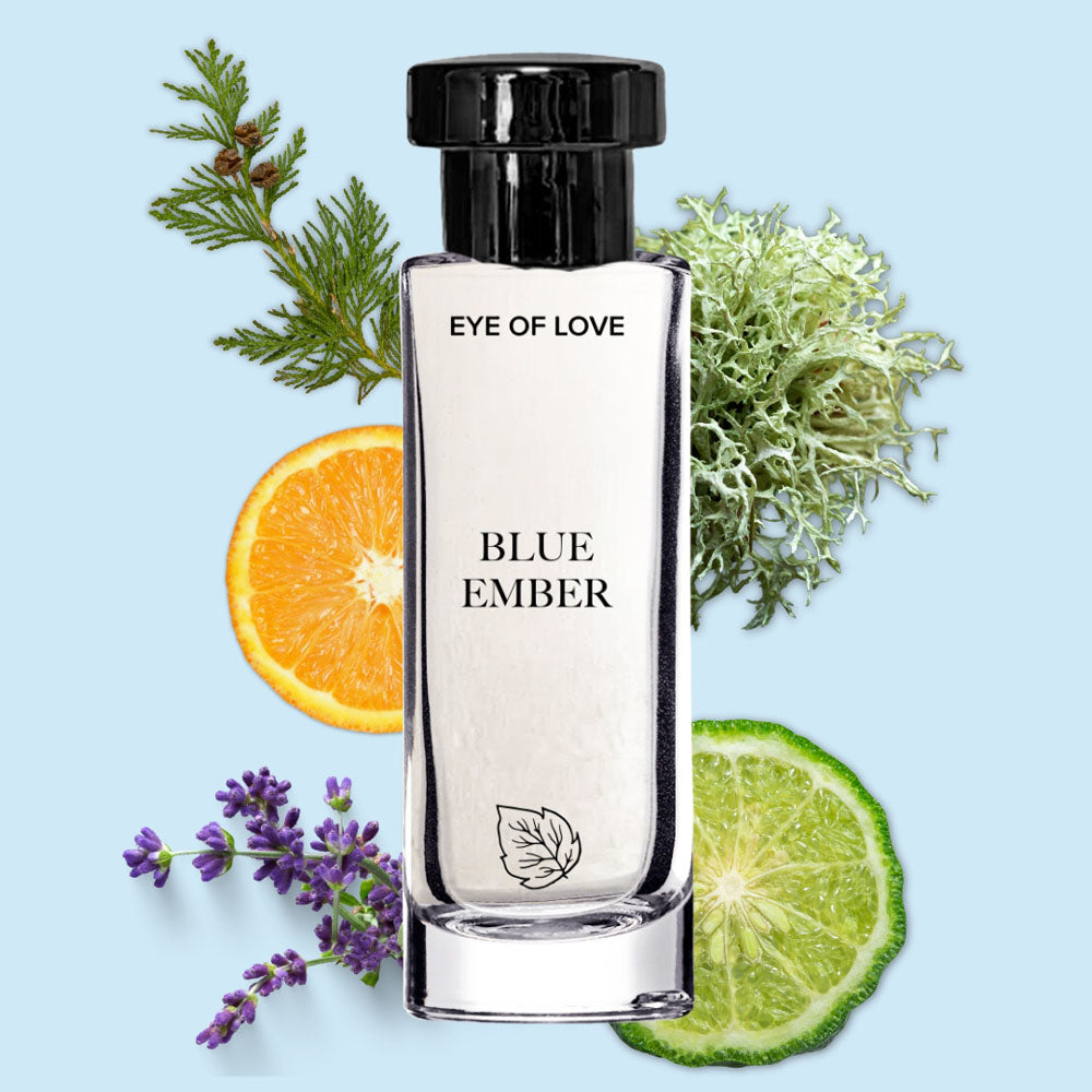 Eye of Love Blue Ember Cologne 30ml Citrus and Cedar Scented Pheromone Cologne for Men Secondary image