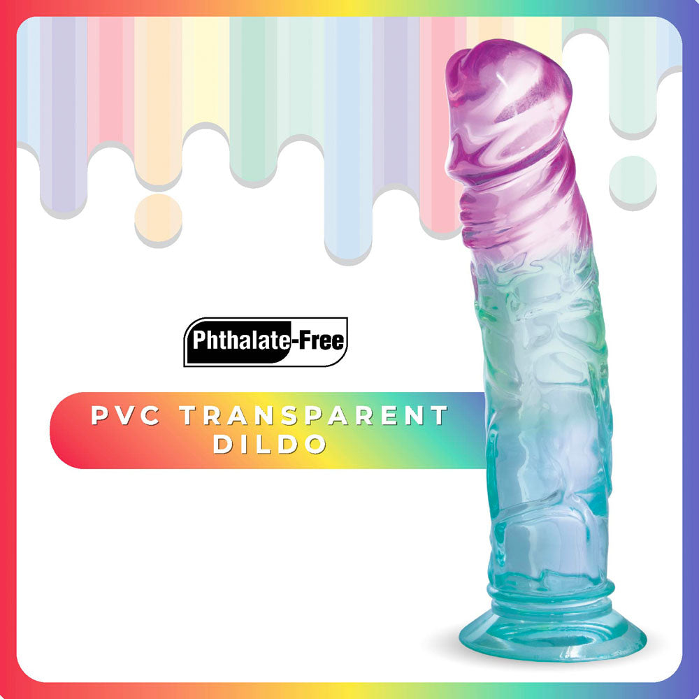 Jellido Clear – Realistic 18 cm Dildo with Strong Suction Cup Base DONGS