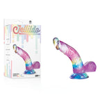 Jellido 14cm Curved Dildo Clear Realistic Pleasure Device Coloured > Dildos > Slim Dildos