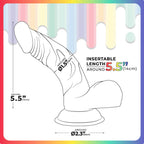 Jellido 14cm Curved Dildo Clear Realistic Pleasure Device > Dildos > Slim Dildos