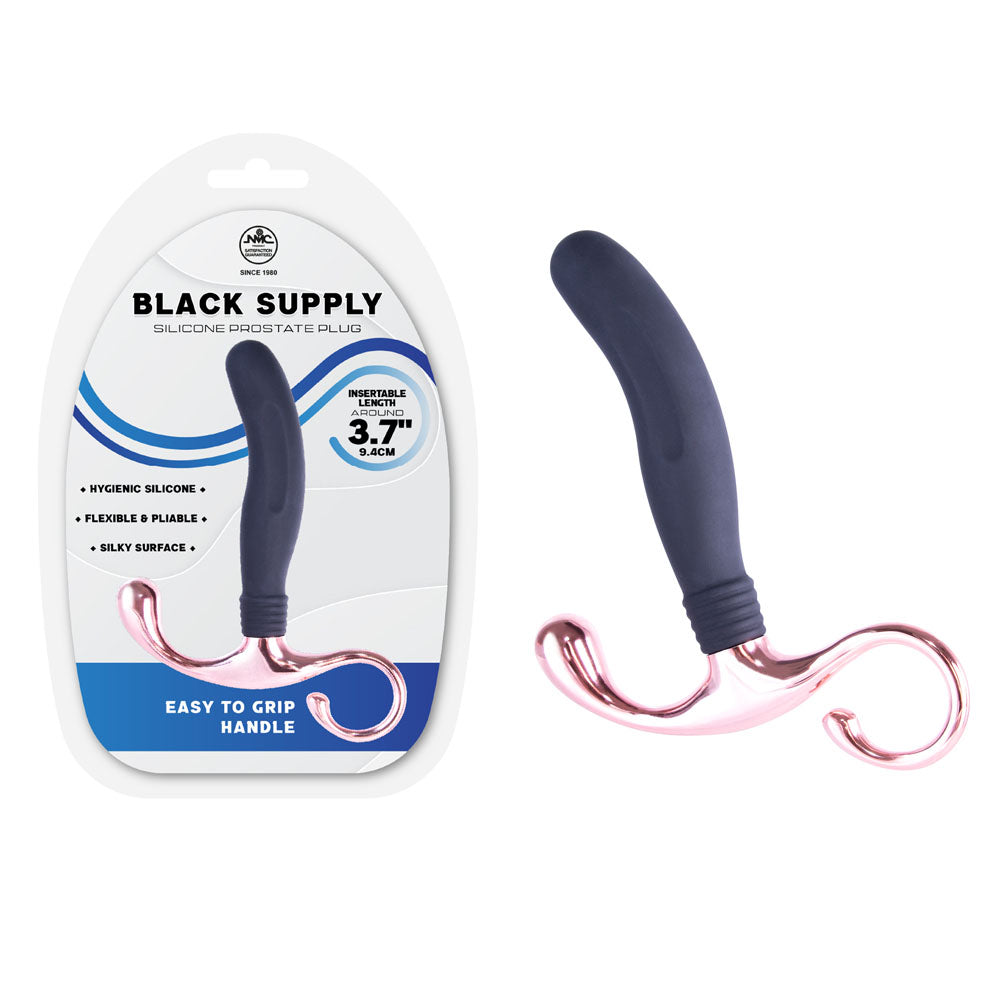 Supply Silicone Prostate Plug (Black) – 9.4 cm Silicone Prostate Plug Black > Anal Range > Prostate Plugs