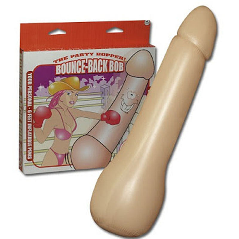 Bounce-Back Bob Inflatable Penis – 6 Feet Large Inflatable Novelty Item with 360-Degree Rotation > Novelties > Bachelor & Bachelorette Items
