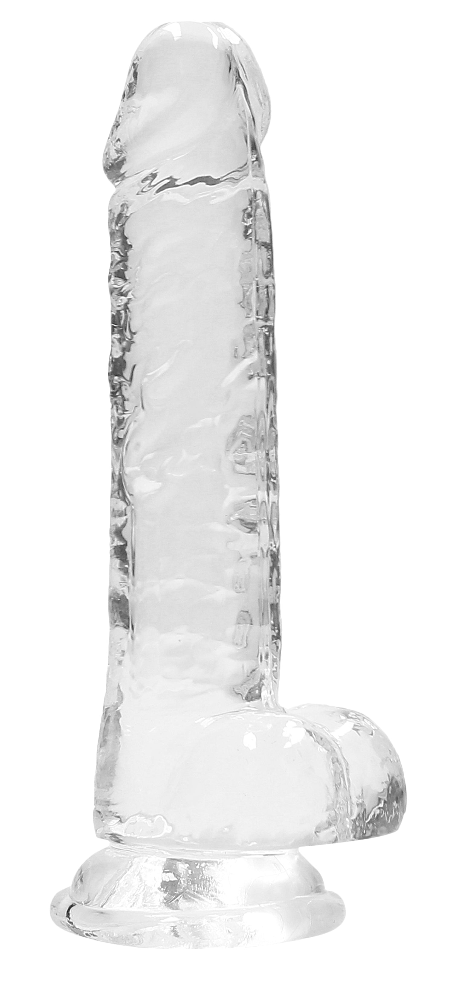 RealRock Crystal Clear (Transparent) – Phthalate-Free 7 Inch Realistic Dildo With Balls > Dildos > Realistic Dildos