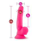 Ruse Shimmy Hot Pink Dong 6 Inch Insertable Pleasure Toy > Dildos > Realistic Dildos