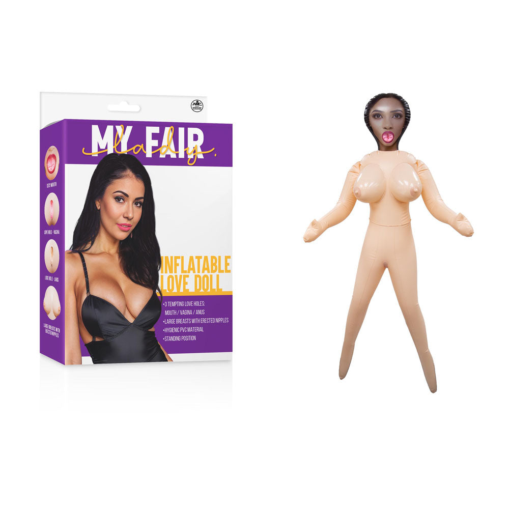 Inflatable Love Doll Standing (PVC) – Three Openings Realistic Love Doll > Sex Toys > Sex Dolls > Novelty Inflatables Main image