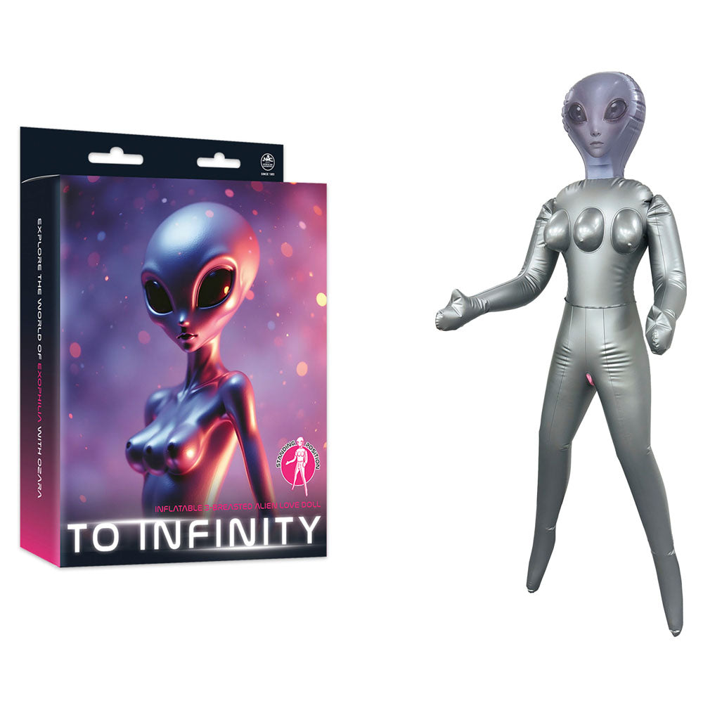 To Infinity Silver Inflatable Alien Love Doll – Inflatable Love Doll Dolls - Inflatable
