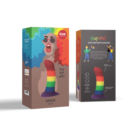 Fun Factory Amor Rainbow 14.6 Centimeter Dildo DONGS