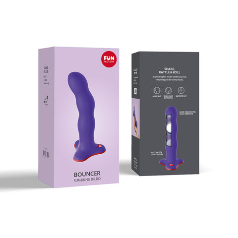 Fun Factory BOUNCER Flashy 18.5 cm Dildo - Purple Delight DONGS