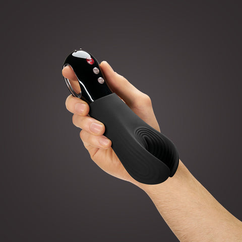 Fun Factory MANTA - 18 cm USB Rechargeable Mens & Couples Vibrator in Black Couples Toys