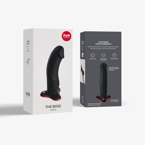 Fun Factory THE BOSS STUB - 17.9 cm Dildo in Black DONGS