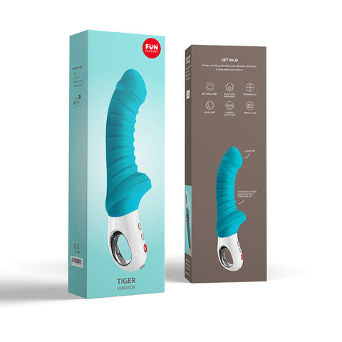 Fun Factory TIGER Petrol - Petrol 22.3 USB Rechargeable Vibrator Vibrators
