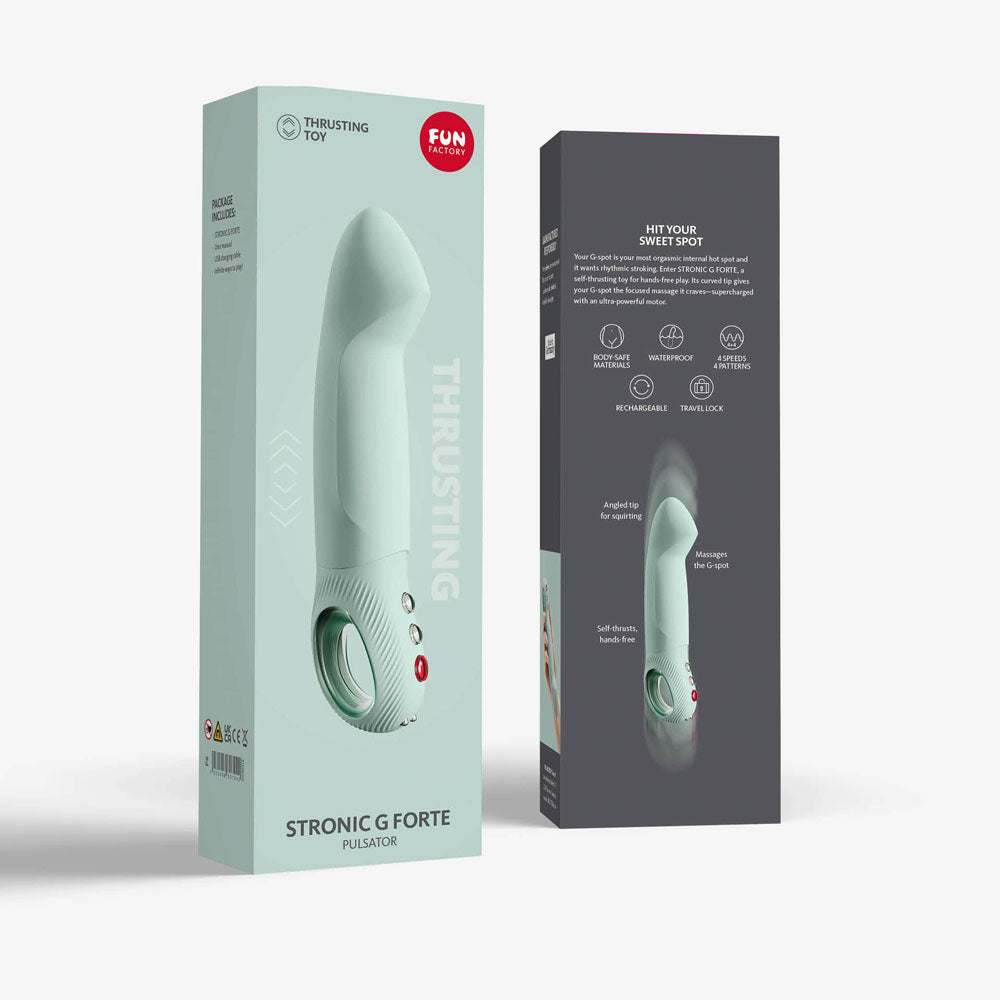 Fun Factory Stronic G Forte Mint 19 cm USB Rechargeable Thruster Vibrators