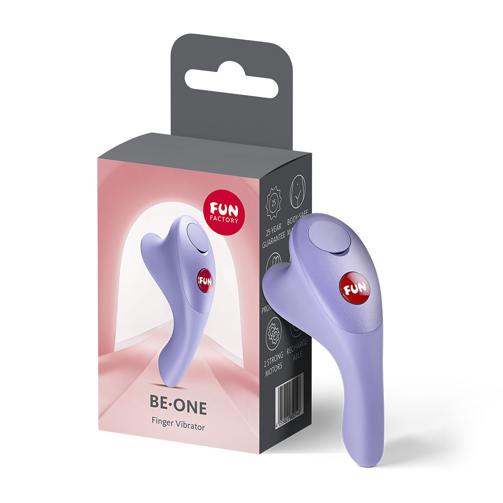 Fun Factory BE-ONE – USB-C Rechargeable Finger Stimulator 7.4 cm Vibrator Purple > Vibrators > Finger Vibrators
