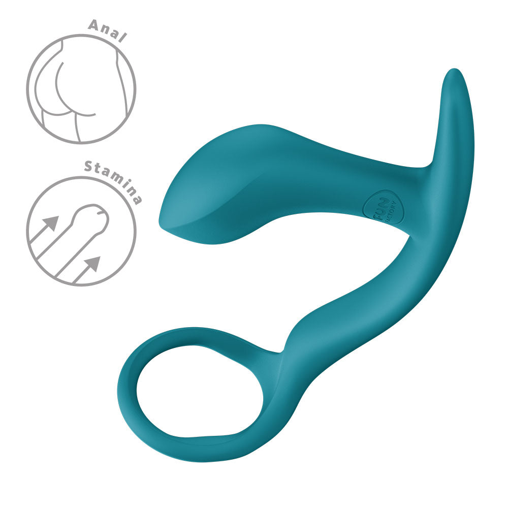 Fun Factory Bootie Ring – 14.7 cm Anal Plug with Cock Ring > Anal Range > Butt Plugs