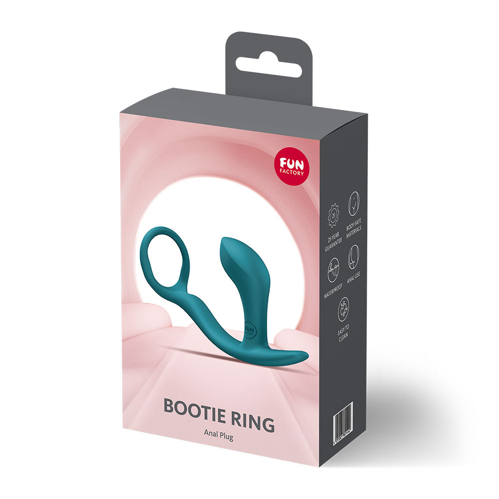 Fun Factory Bootie Ring 14.7 cm Silicone Butt Plug with Cock Ring > Anal Range > Butt Plugs