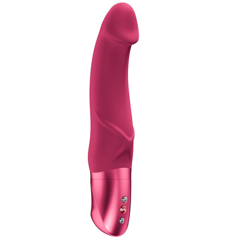 Fun Factory Mr. Boss (Raspberry) – 21 cm Curved G-Spot Vibrator Red > Vibrators > Standard Vibrators