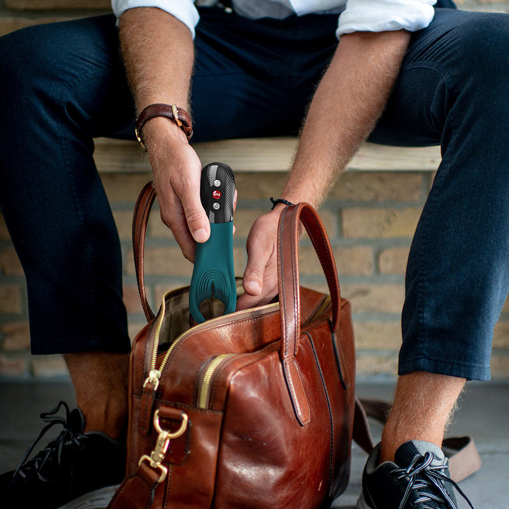 Manta Vibrating Masturbator (Bottle Green) – Powerful Vibrations Masturbator > Sex Toys > Couples Toys