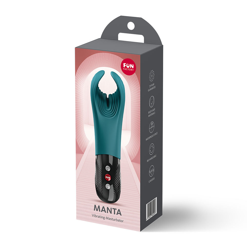 Manta Vibrating Masturbator (Bottle Green) – Powerful Vibrations Masturbator > Sex Toys > Couples Toys