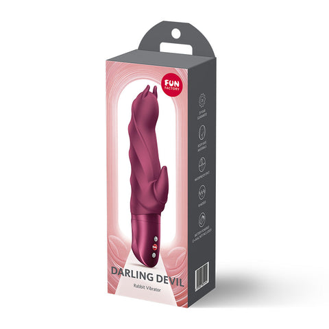 Fun Factory Darling Devil (Wine) – 20 cm Rabbit Vibrator > Vibrators > Ladies > Rabbit