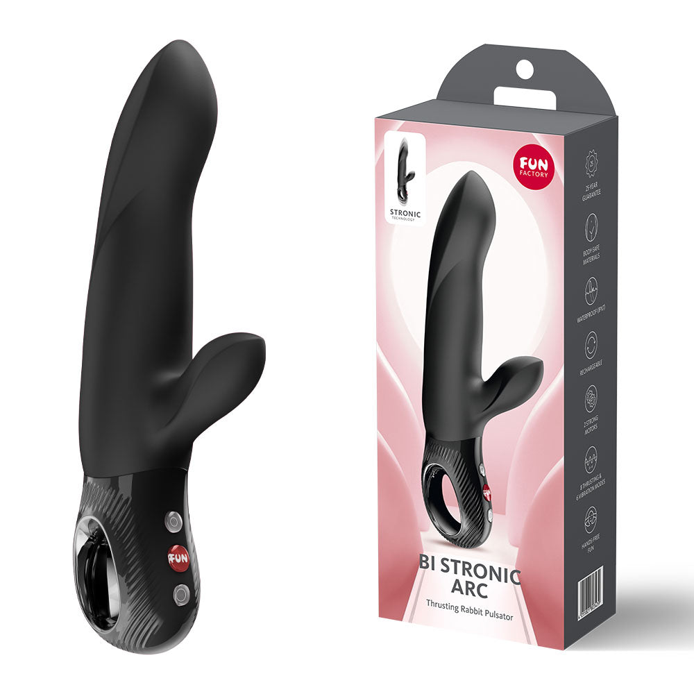 Bi Stronic Arc (Black) – Waterproof Rechargeable 8.78 Inch Vibrator > Vibrators > Ladies > Rabbit