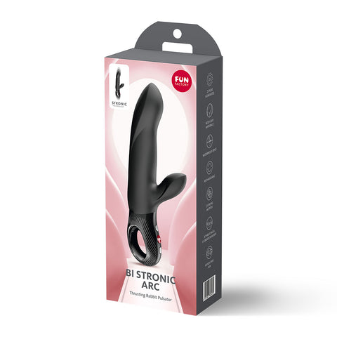 Bi Stronic Arc (Black) – Waterproof Rechargeable 8.78 Inch Vibrator