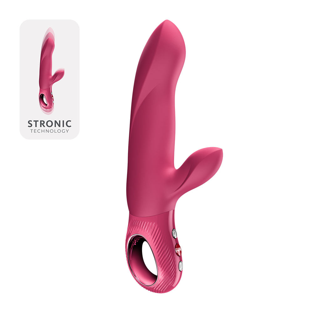 Fun Factory BI STRONIC ARC Raspberry USB-C Rechargeable Thrusting Vibrator > Vibrators > Ladies > Rabbit