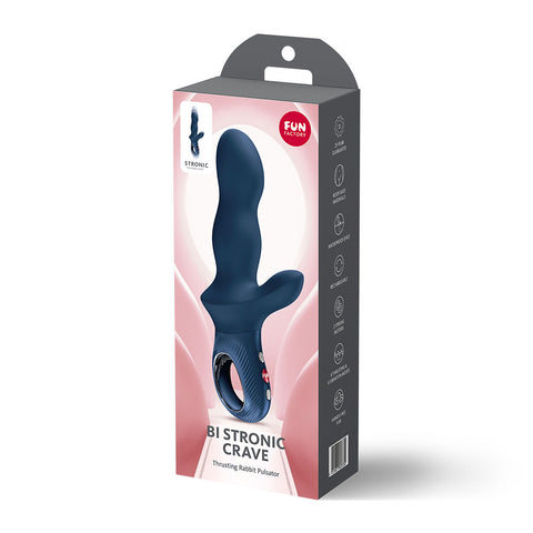 Fun Factory Bi Stronic Crave (Nightblue) – USB-C Rechargeable 21cm Thrusting Vibrator > Vibrators > Ladies > Rabbit
