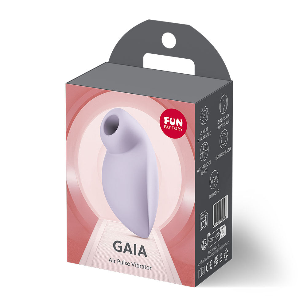 Fun Factory Gaia – USB Rechargeable Silicone Air Pulse Stimulator > Sex Toys For Ladies > Air Pulsation