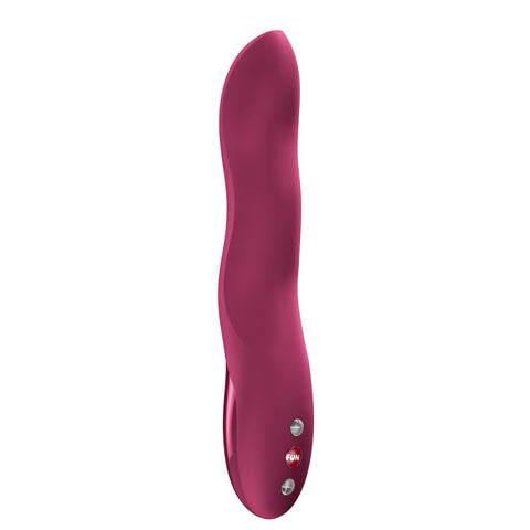 Fun Factory Stronic Wave (Wine) – USB-C Rechargeable Thrusting Vibrator Red > Vibrators > Standard Vibrators
