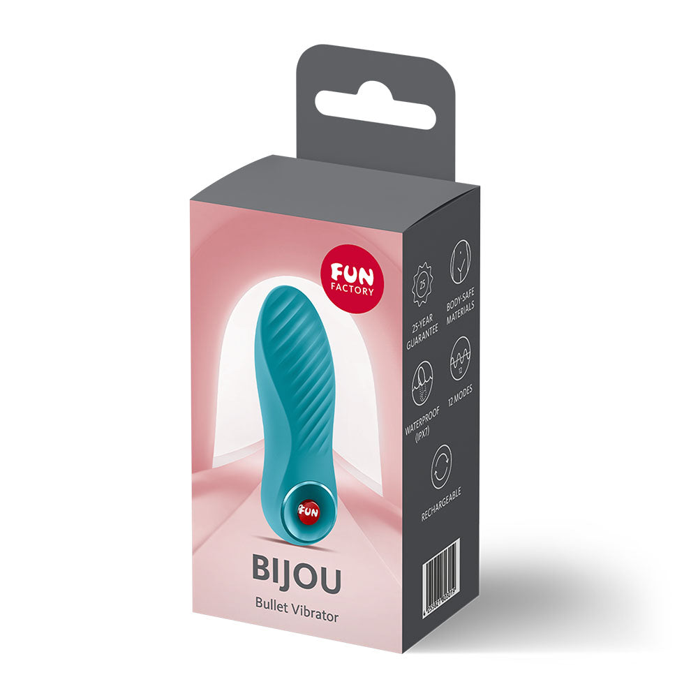Fun Factory Bijou (Aquamarine) – USB-C Rechargeable Compact Bullet Vibrator > Vibrators > Mini Vibrators