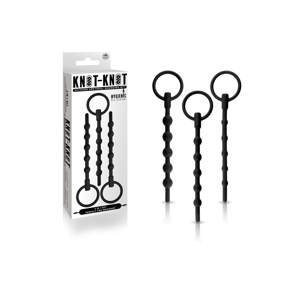 Silicone Ribbed Urethral Sounding Kit – Medical-Grade Flexible Urethral Sounds One Size > Sex Toys For Men > Sounding Rods