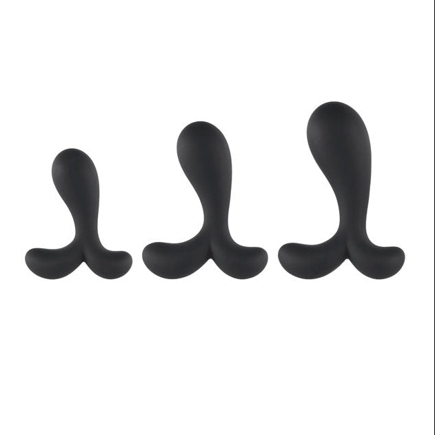 Intense Emotions Set of 3 Sizes – Butt Plug Set Black > Anal Range > Butt Plug Kits