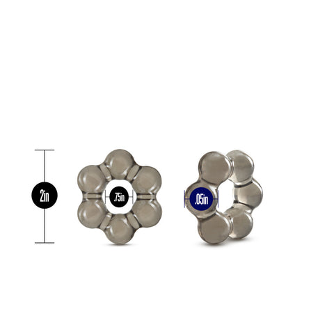 Stay Hard Thick Bead Cock Ring .75in Inner Diameter Elastic Fit COCK RINGS